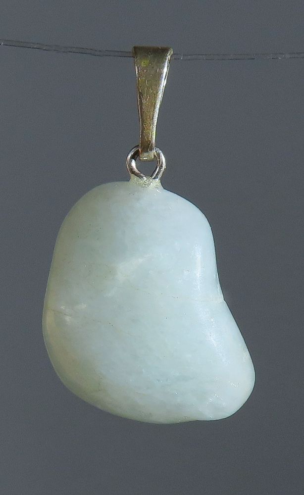 Akvamarín, přívěsek ve stříbře