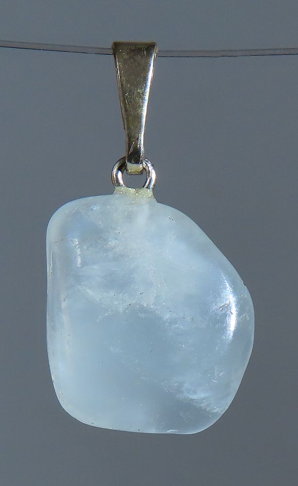 Akvamarín, přívěsek ve stříbře