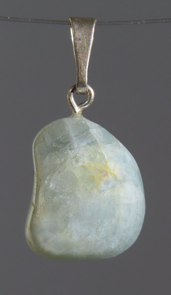 Akvamarín, přívěsek ve stříbře