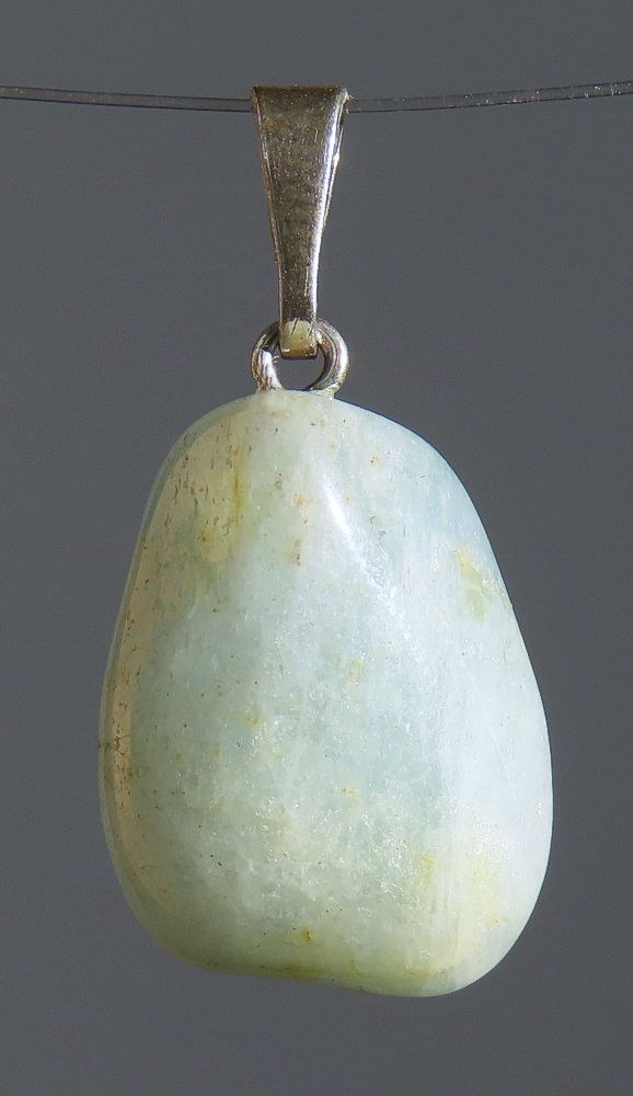 Akvamarín, přívěsek ve stříbře