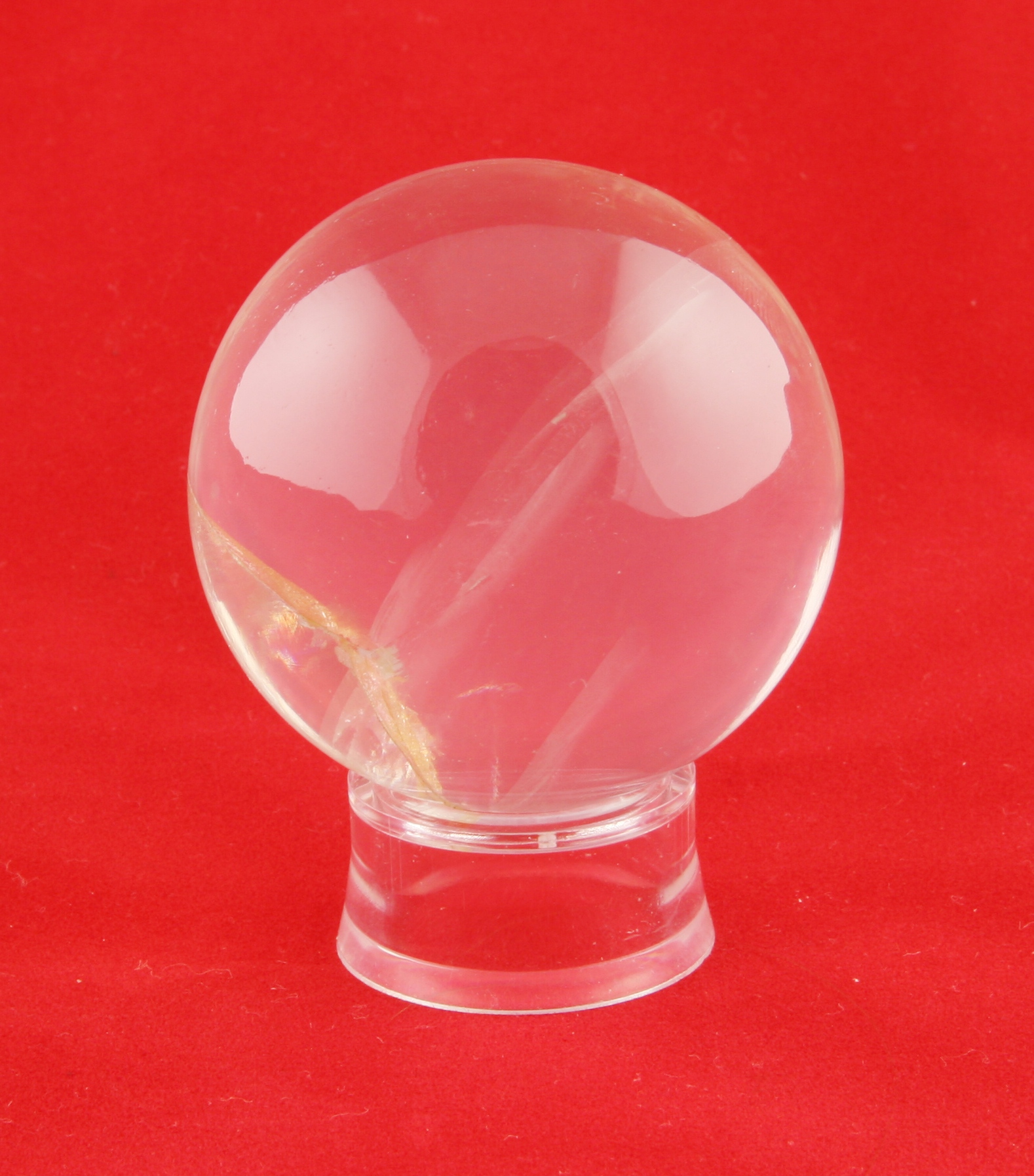 Rock crystal sphere