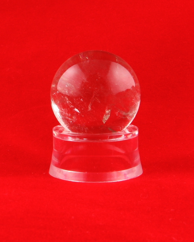 Rock crystal sphere