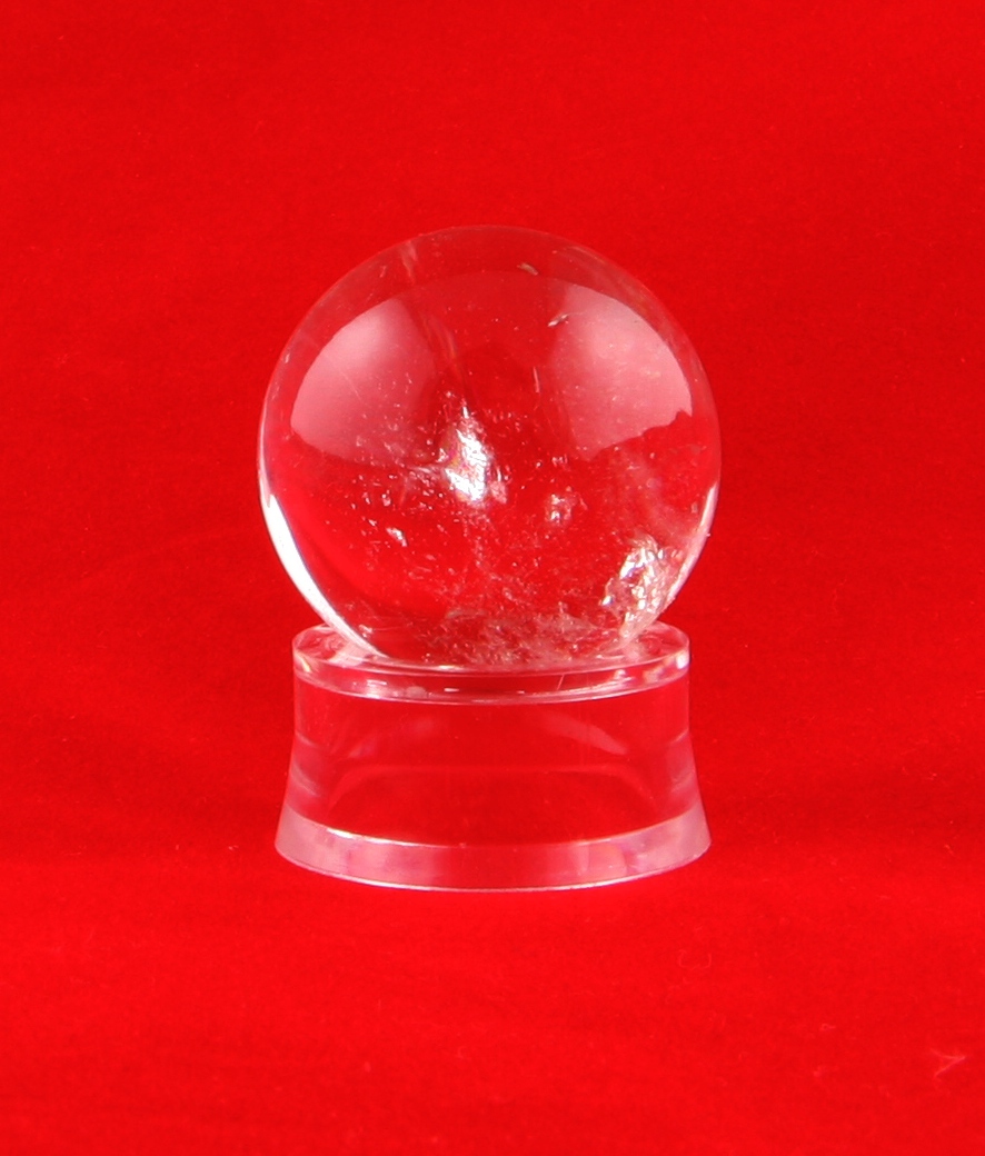 Rock crystal sphere