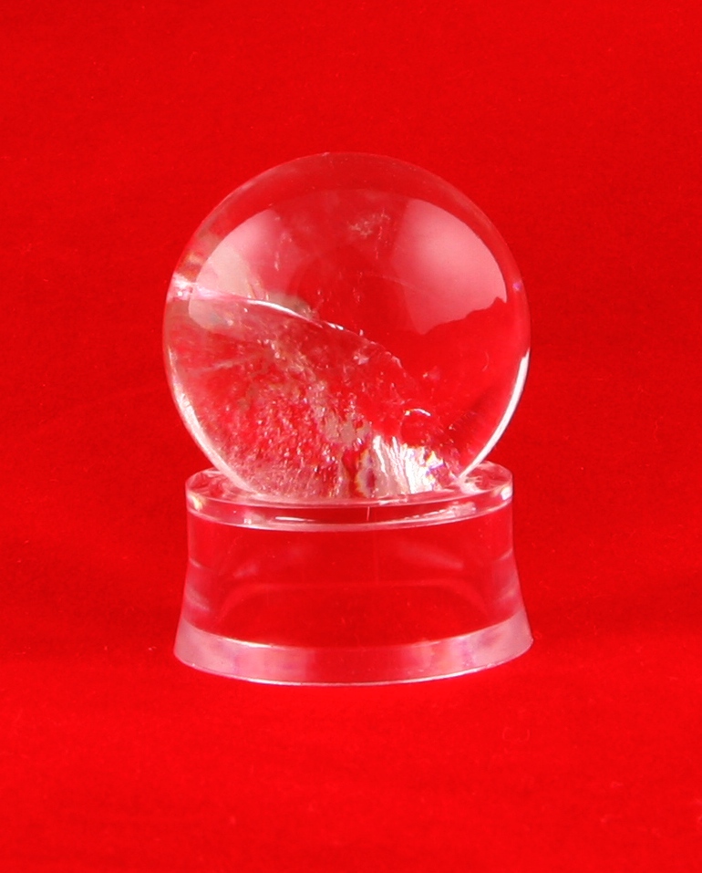 Rock crystal sphere