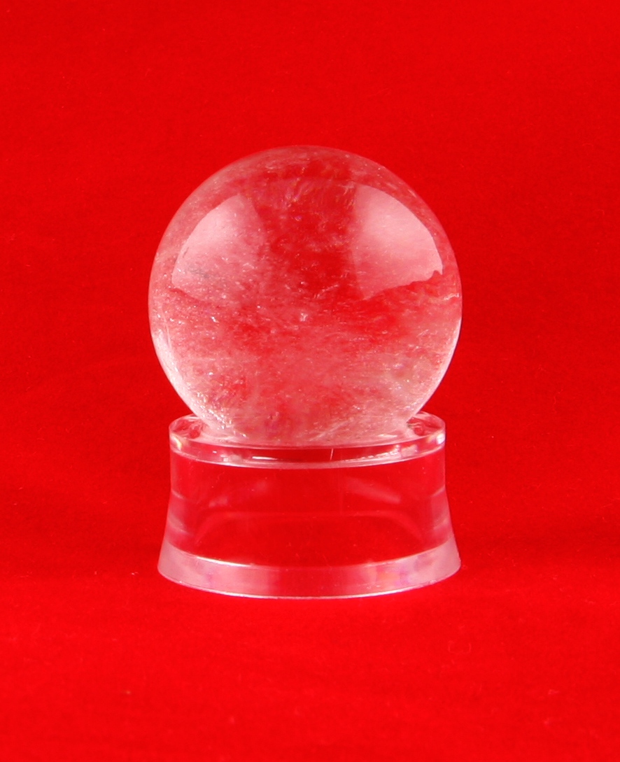 Rock crystal sphere