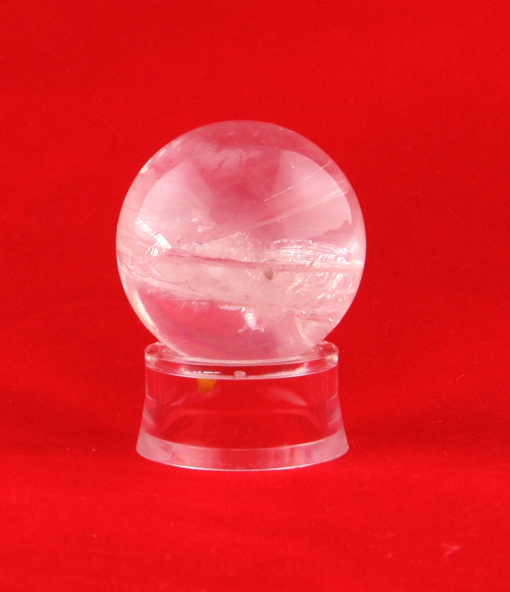 Rock crystal sphere