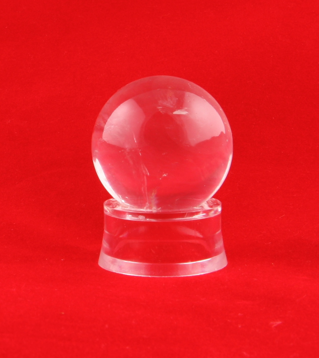 Rock crystal sphere