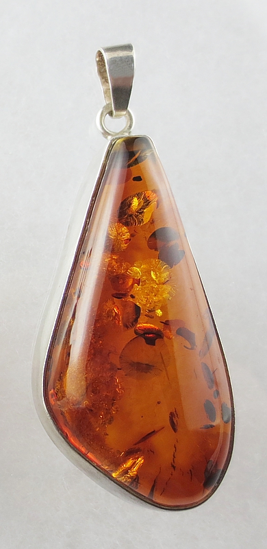 Amber, Pendant, Silver 925