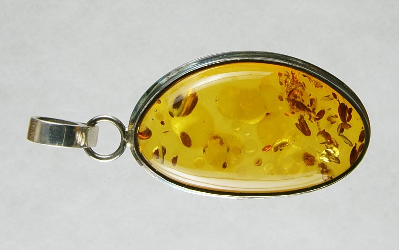 Amber, Pendant, Silver 925