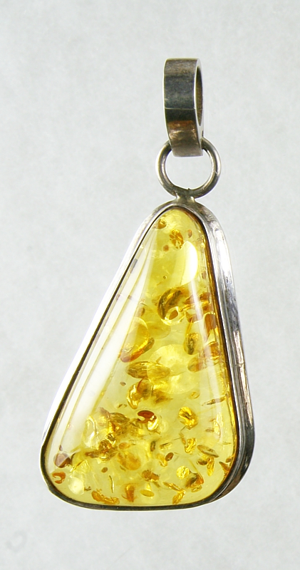 Amber, Pendant, Silver 925