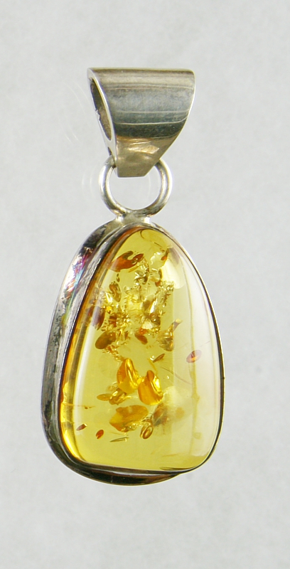 Amber, Pendant, Silver 925