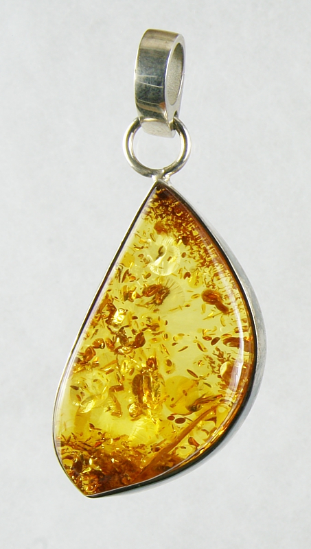 Amber, Pendant, Silver 925