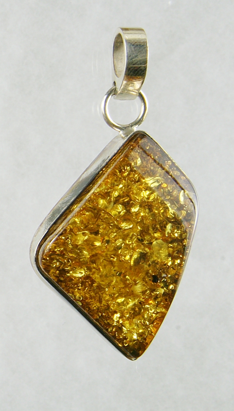 Amber, Pendant, Silver 925