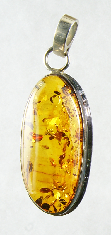 Amber, Pendant, Silver 925