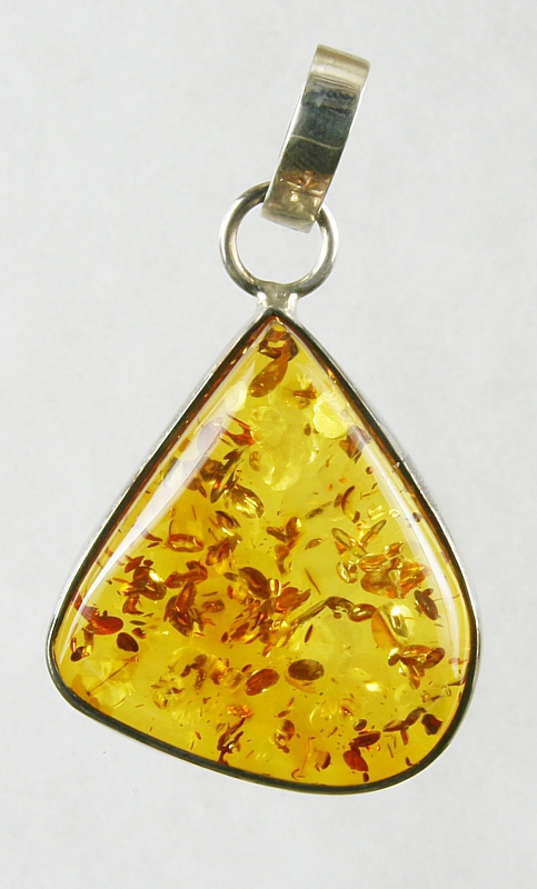 Amber, Pendant, Silver 925