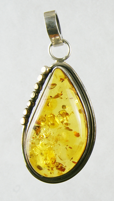 Amber, Pendant, Silver 925