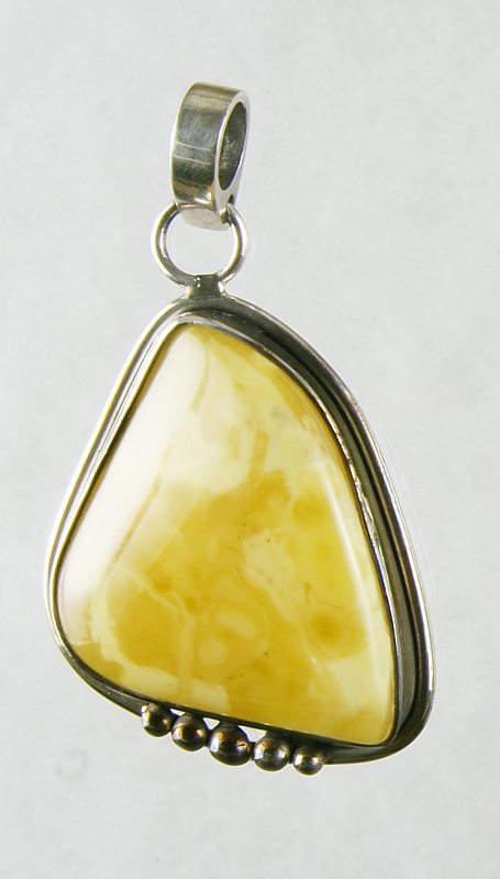 Amber, Pendant, Silver 925