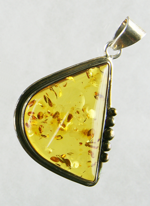 Amber, Pendant, Silver 925