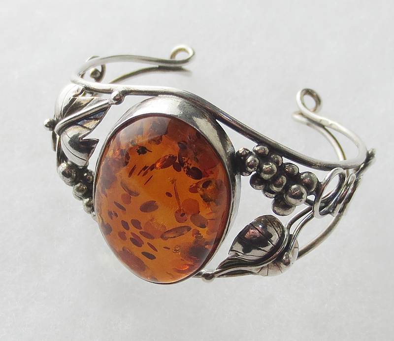 Amber, Bracelet, Silver 925