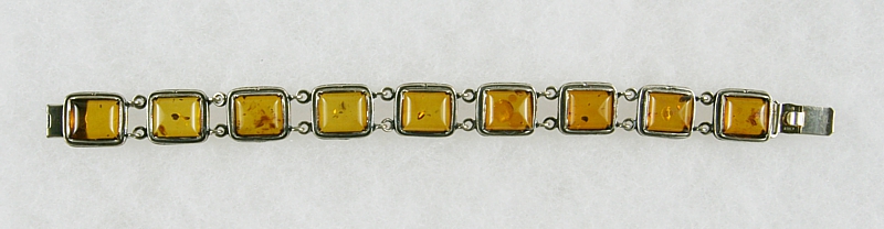 Amber, Bracelet, Silver 925