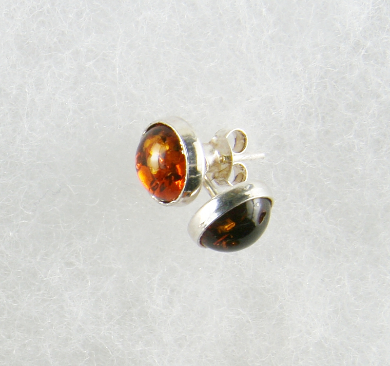 Amber, Earrings, Silver 925