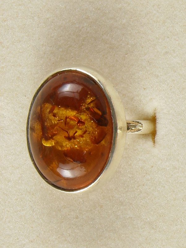 Amber, Ring, Silver 925