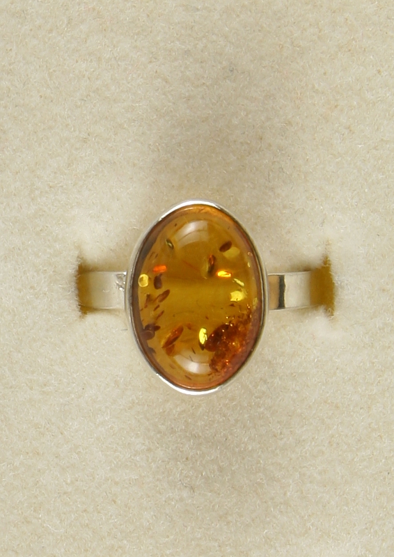 Amber, Ring, Silver 925