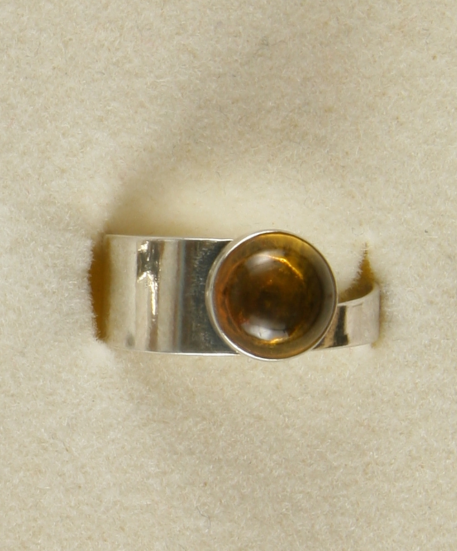 Bernstein, Ring, Silber 925