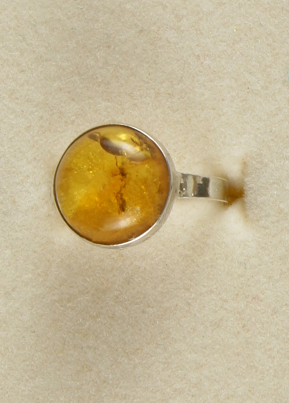 Amber, Ring, Silver 925