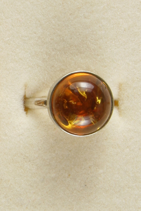 Amber, Ring, Silver 925