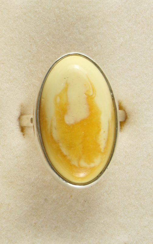 Amber, Ring, Silver 925