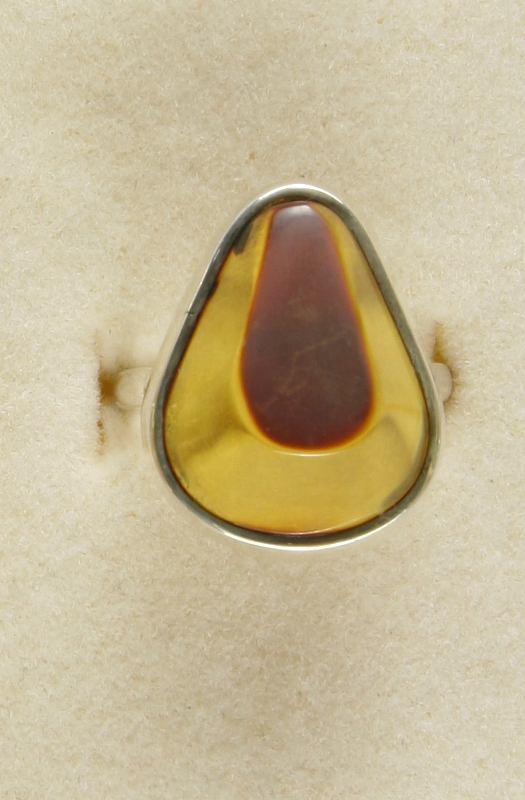 Amber, Ring, Silver 925