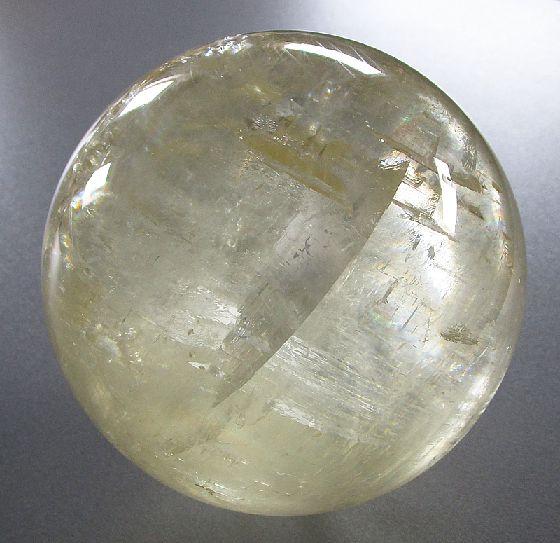 Bright Clear Calcite Sphere