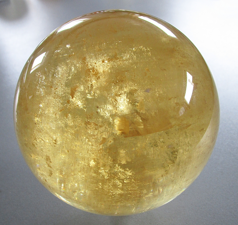 Golden Calcite Sphere