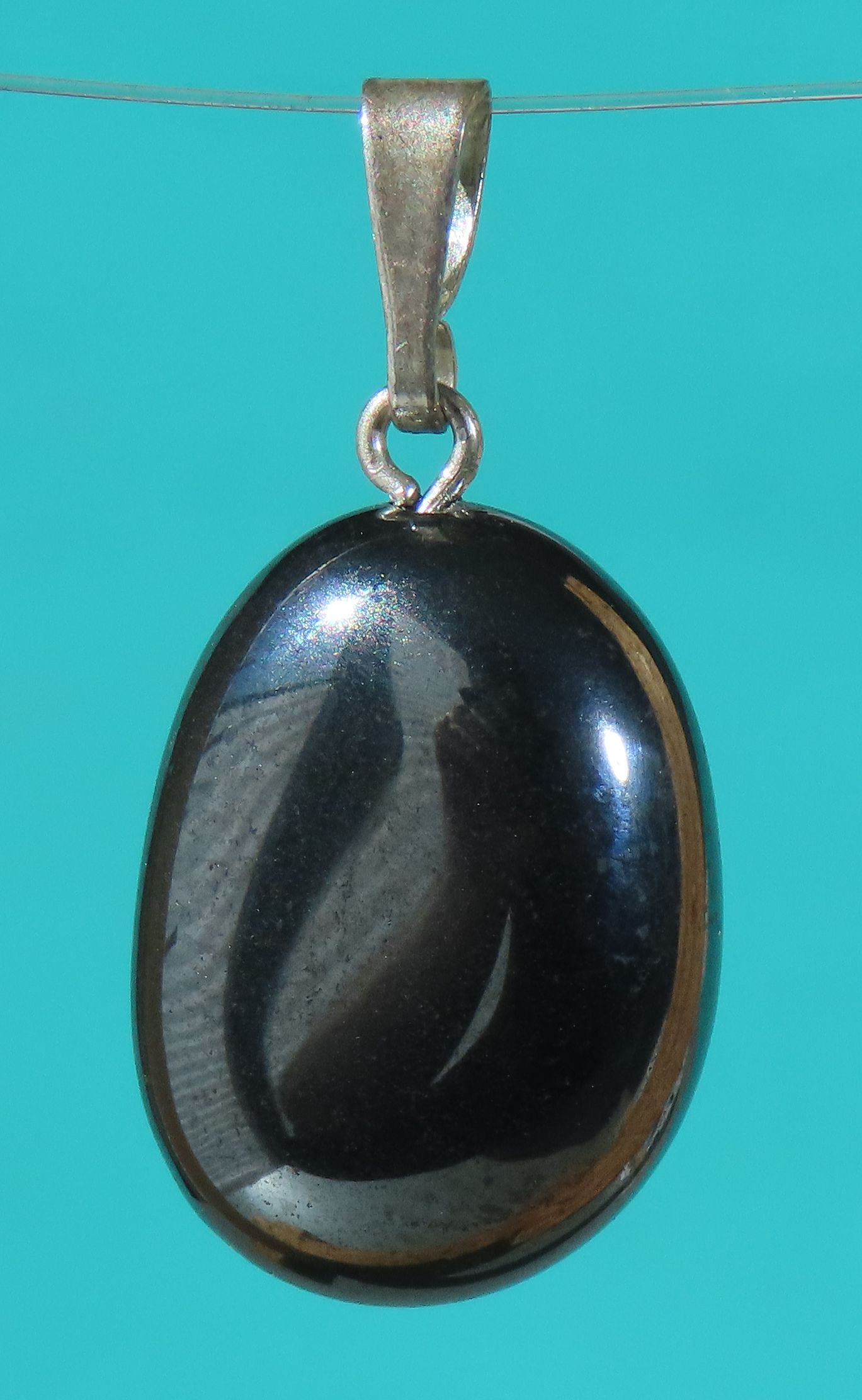 Hematite Silver Pendant
