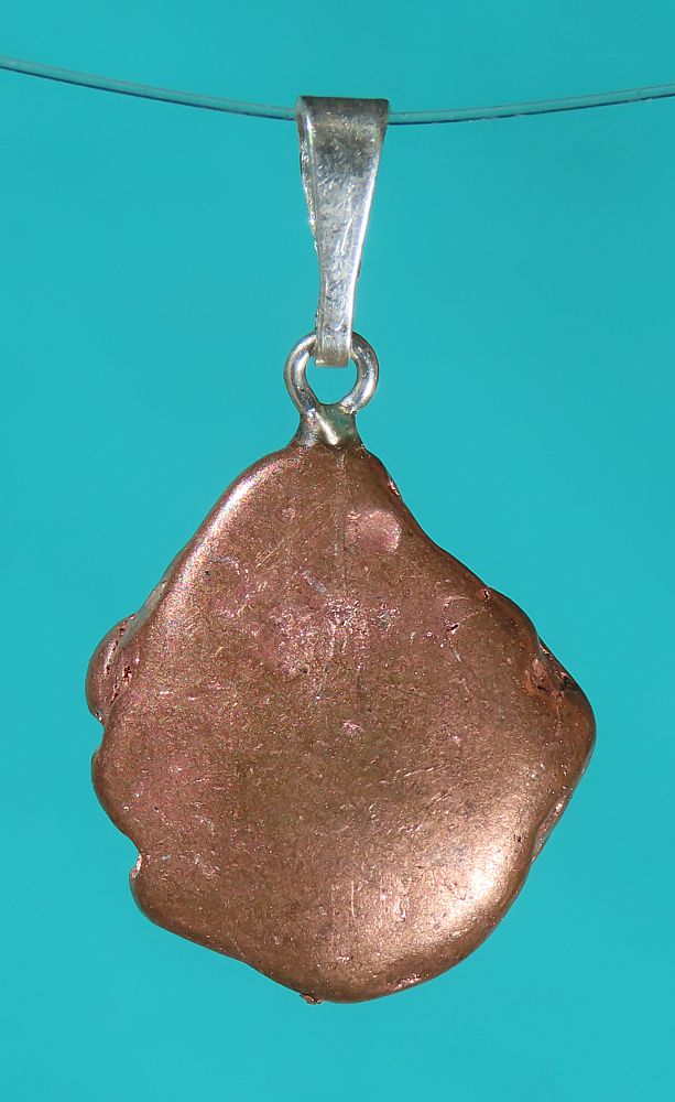 Native Copper Pendant with 925 Silver Bail