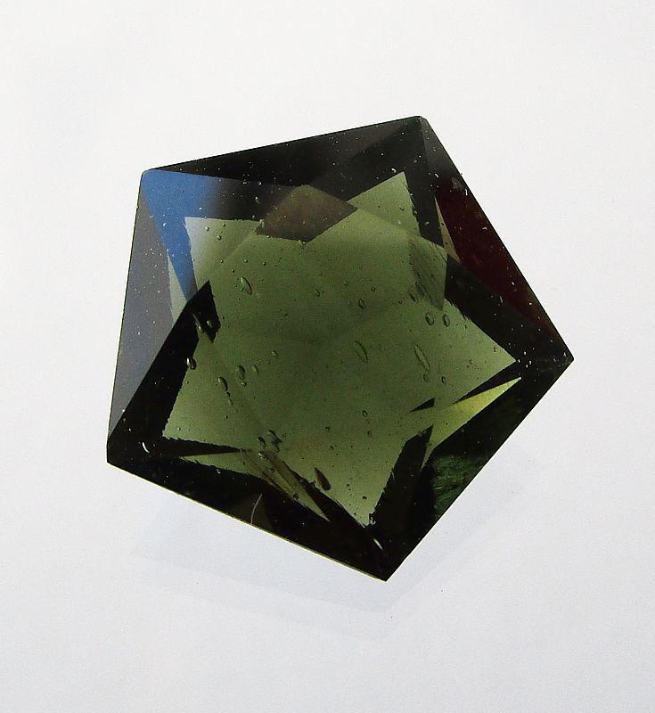 Moldavite, pentagon