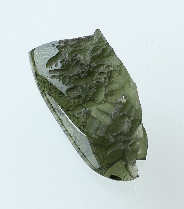 Moldavite partly polished