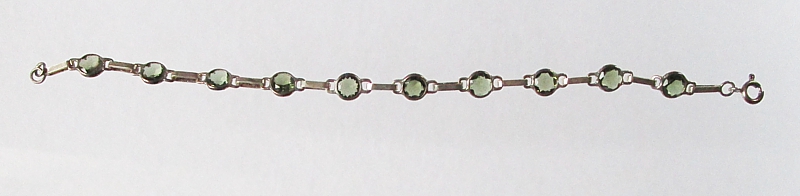 Moldavite bracelet