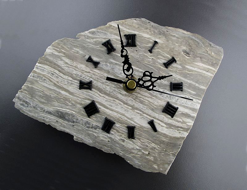 Natural Gypsum Clock