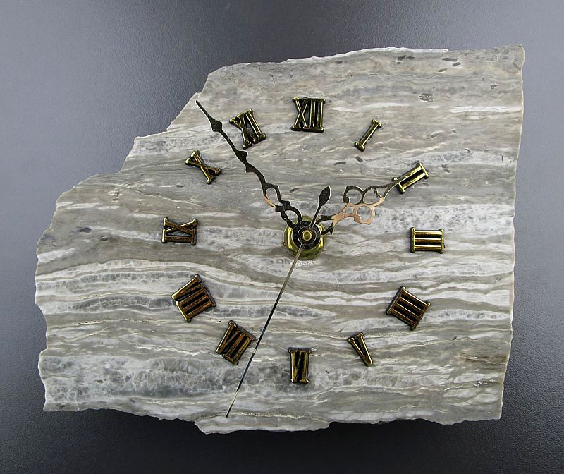 Natural Gypsum Clock