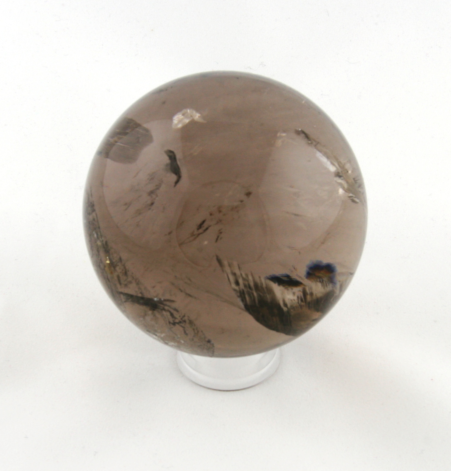 Smoky quartz sphere