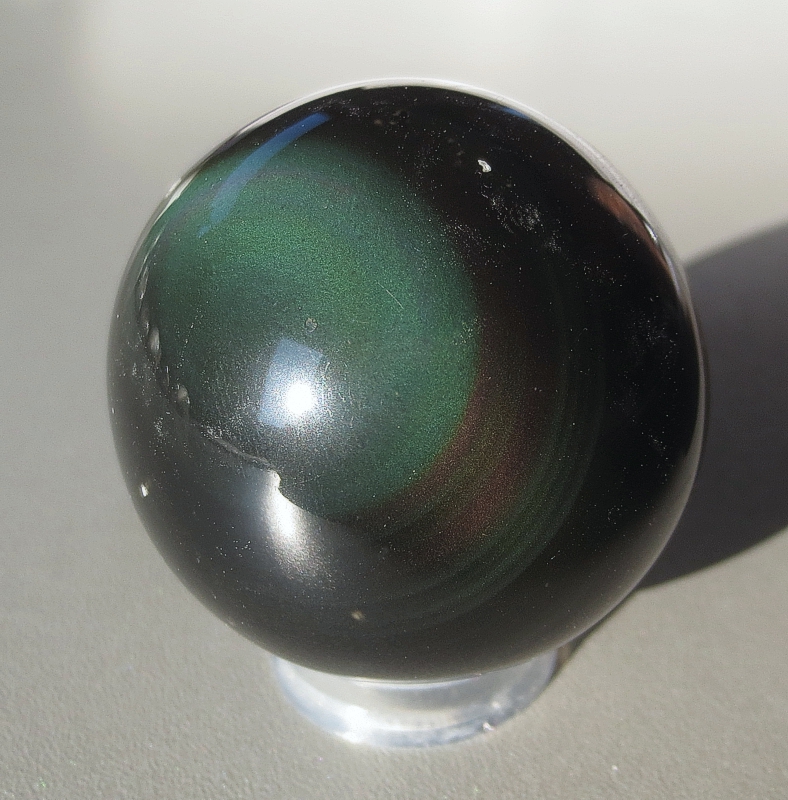 Rainbow Obsidian sphere