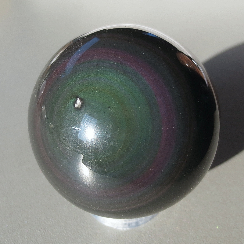 Rainbow Obsidian sphere