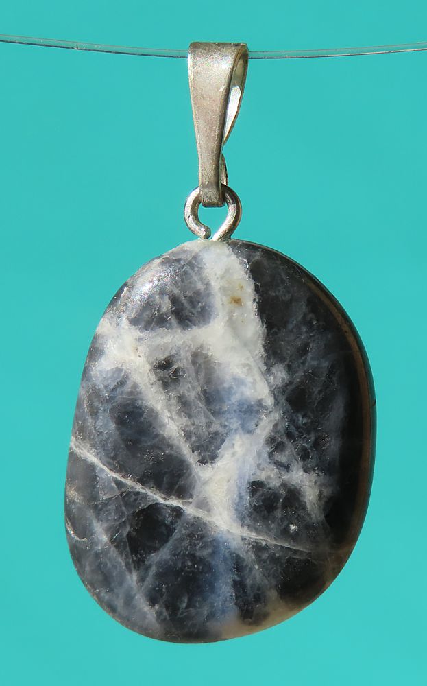 Sodalite Silver Pendant