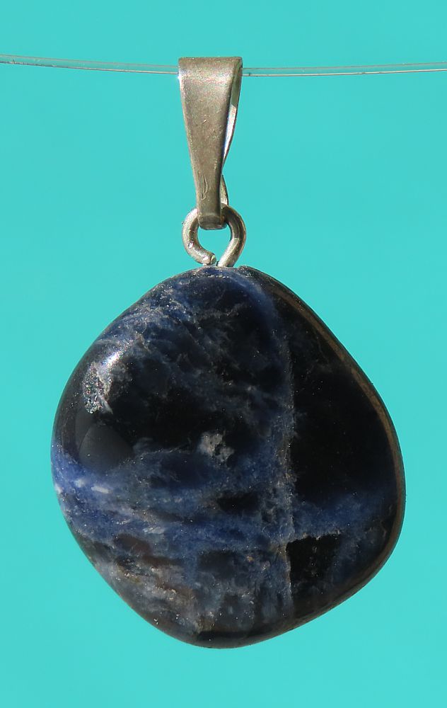 Sodalite Silver Pendant