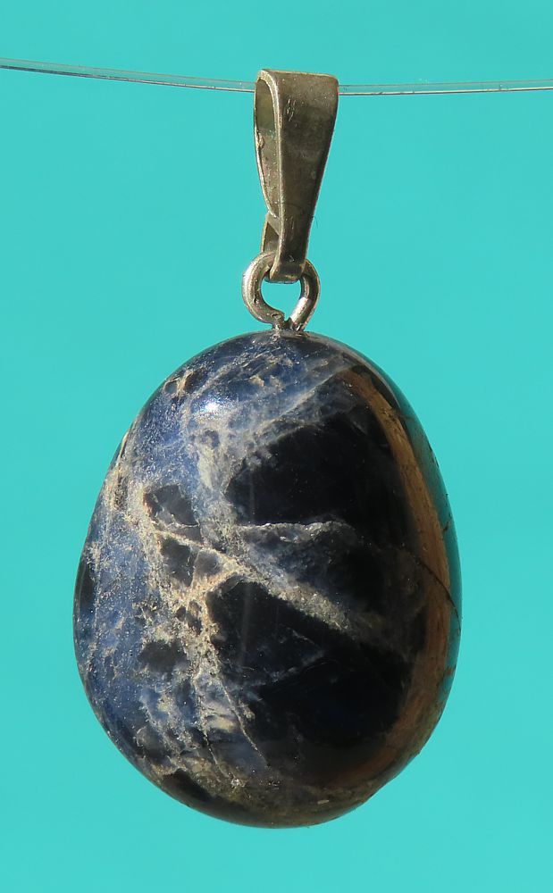 Sodalite Silver Pendant
