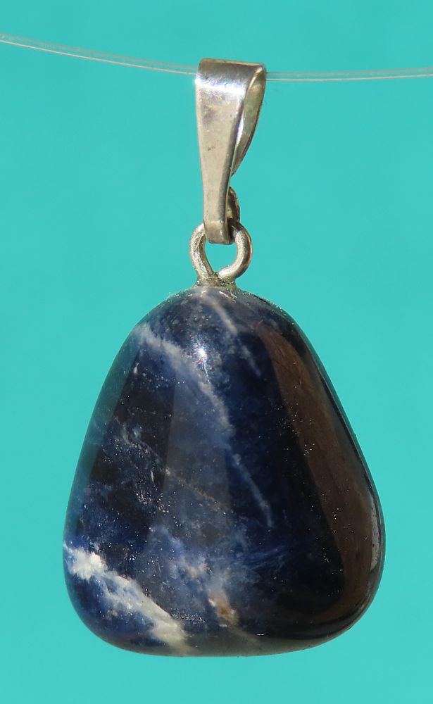 Sodalite Silver Pendant