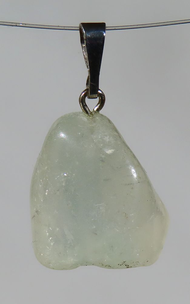 Topas Trommelsteinanhänger mit 925 Silberöse