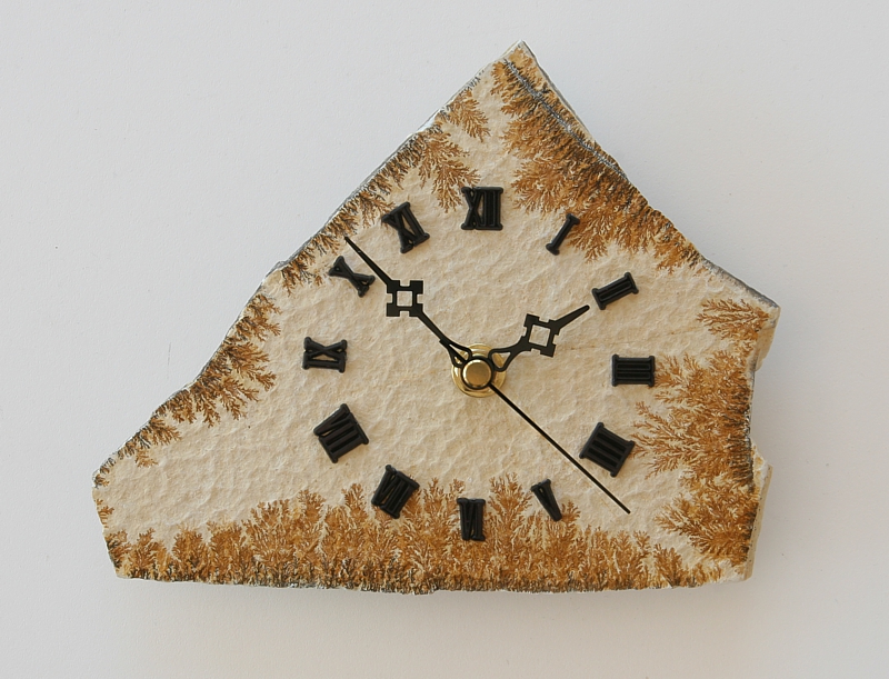 Clock made of Dendritic Shale from Solnhofen